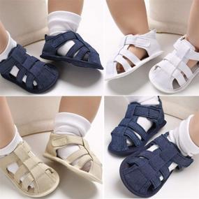 img 3 attached to Ultimate Summer Sandal Anti-Slip Shoes 🌞 for Infant Boys - 6 Months +