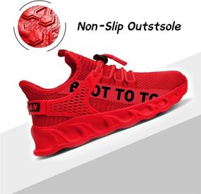 img 1 attached to Breathable Non-Slip Athletic Sneakers for Boys and Girls - WYGRQBN Kids Running Toddler 👟 Shoes for Tennis, Walking, and Casual Wear - Lightweight and Comfortable Little Kids/Big Kids Shoes