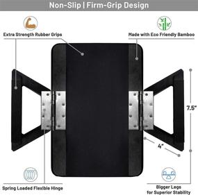 img 2 attached to 🛋️ Convenient Signature Home Clip On Tray Sofa Table for Wide Couches: A Versatile and Stable Solution for Small Spaces