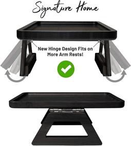 img 3 attached to 🛋️ Convenient Signature Home Clip On Tray Sofa Table for Wide Couches: A Versatile and Stable Solution for Small Spaces