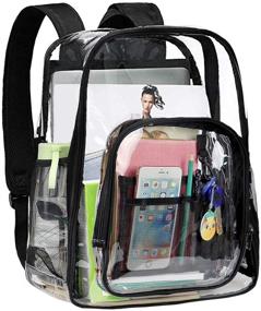 img 4 attached to 🎒 See-Through Transparent Daypacks - Perfect for Your Backpacking Adventures!