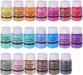 img 3 attached to Biutee Natural Mica Powder Epoxy Pigments - 20 Color Variety Pack - 10g/0.35oz Each - Soap 🌈 Making Dyes, Slime Powder, Pearlescent Glitter, Resin Art, Crafts, Bath Bombs, DIY Slime, Adhesive Pigments, Lip Gloss, Nail Art