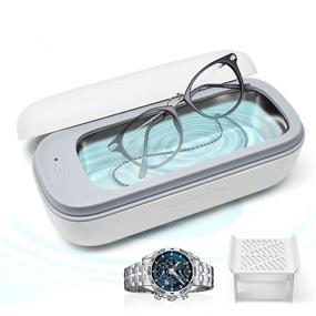 img 4 attached to 🧼 Ultrasonic Cleaner Portable Eyeglass Tableware: Efficient Cleaning Solution in a Compact Design