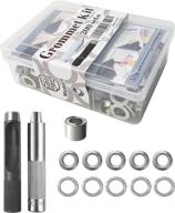 🔧 grommet kit 1/2 inch, 200 sets eyelets and grommets kit with storage case + 3-piece installation metal grommet tool kit by mohern logo