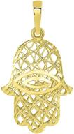 stylish yellow textured filigree fatima pendant for boys' jewelry enthusiasts logo