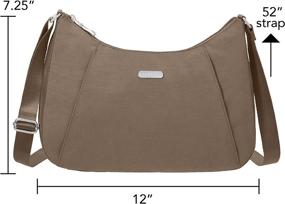 img 2 attached to 👜 Женские сумки и кошельки: Baggallini Slim Crossbody Hobo в черном цвете - улучшено для SEO