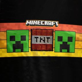 img 1 attached to 👦 Boys' Pullover Hooded Sweatshirt with Minecraft Creeper Design – Fashionable Kid's Hoodie