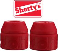 🛹 enhance your skateboarding experience with shorty's red doh-doh bushings 95a medium hard logo