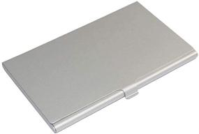 img 1 attached to 💾 Aluminum Memory Card Case HCSD - Single-Sided SD Card Holder Box (Silver Color) for Storing 3 SD Cards