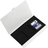 💾 aluminum memory card case hcsd - single-sided sd card holder box (silver color) for storing 3 sd cards logo