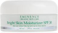 🌞 eminence spf 30 bright skin moisturizer (2 fl oz): increase visibility and improve skin tone logo