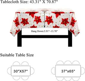 img 3 attached to Mornajina Christmas Tablecloths Disposable Rectangle