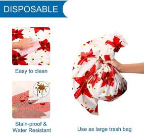 img 2 attached to Mornajina Christmas Tablecloths Disposable Rectangle