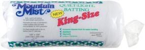 img 1 attached to 🏔️ Полушерсть Mountain Mist Batting Quilt Light, King: Идеальное легкое решение для проектов по стежке.
