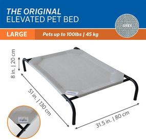 img 2 attached to Coolaroo The Original Cooling Elevated Pet Bed - Enhancing Comfort for Small to Large Pets