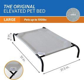 img 1 attached to Coolaroo The Original Cooling Elevated Pet Bed - Enhancing Comfort for Small to Large Pets