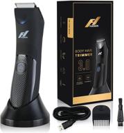 fhuesion body hair trimmer 3.0: ultimate electric shaver with detachable ceramic blades, usb charging, waterproof wet/dry clippers, standing dock – no nicks, no cuts, now that's nuts! logo