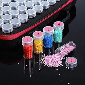 img 1 attached to ✨ Complete 60 Slot Diamond Painting Case Tools Set: DIY Painting Accessories with Diamond Stitch Pen for Nails, Rhinestones, Pearls, and Crafts