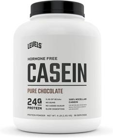 img 4 attached to 🥛 100% Hormone-Free Micellar Casein Protein, Chocolate, 4LB