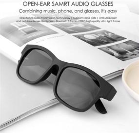 img 3 attached to 🕶️ GELETE Bluetooth Sunglasses: Music, Calls & Polarized Lenses for Men & Women
