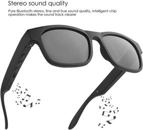 img 1 attached to 🕶️ GELETE Bluetooth Sunglasses: Music, Calls & Polarized Lenses for Men & Women