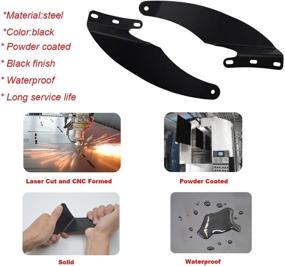 img 2 attached to 🚚 52-Inch Curved LED Light Bar Upper Roof Windshield Mounting Brackets designed to fit 1994-2001 Dodge Ram 1500 2500