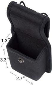 img 1 attached to 📻 Universal Radio Case: Secure your Walkie Talkie with this Nylon Holster for Motorola, Kenwood, Icom, HYT, and more (1 Pack)