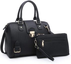 img 4 attached to Dasein Handbags Fashion Satchel Shoulder Women's Handbags & Wallets in Totes