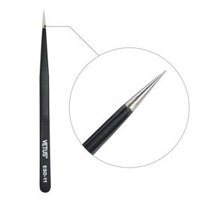 img 4 attached to 🔍 BEYELIAN Professional ESD-11 Eyelash Extension Tweezers for Isolation and Individual Lashes - Straight Tip Lash Tweezers