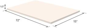 img 3 attached to 🛋️ Dream Solutions USA Upholstery Foam Cushion Sheet - 0.5"x15"x72" - High Density Support Premium Luxury Quality - Ideal for Sofa Cushion, Mattresses, Wheelchair, Poker Table, and More