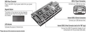 img 2 attached to Микро соединители S08-303-IA - Акриловая внутренняя USB 2.0 станция с магнитным основанием - Расширьте свою настройку с 5 портами USB 2.0.