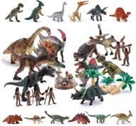 realistic tyrannosaurus triceratops educational toy by tu logo