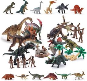 img 4 attached to Realistic Tyrannosaurus Triceratops Educational Toy by TU