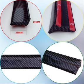 img 2 attached to COOL·CAR 4.9ft (150cm) Universal Carbon Fiber Trunk Spoiler Lip Kit Car Rear Spoiler Exterior Rear Spoiler Kit Universal Fits for Most Cars Easy Installation (Carbon Black long150cm)