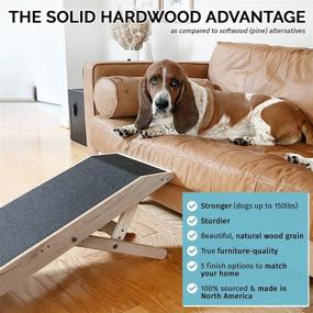 img 1 attached to 🐾 Durable DoggoRamps - Couch Ramp for Dogs with Adjustable Height & Anti-Slip Grip - Available in 5 Color Options