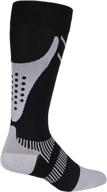 ⚽️ nuvein compression socks: enhance athletic performance & aid in medical recovery – knee high, closed toe, silver on black, large (15-20 mmhg support) logo