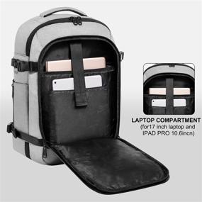 img 2 attached to Dinictis 40L Carry-On Travel Backpack with Laptop Compartment for Business and Weekender Trips