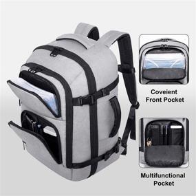 img 3 attached to Dinictis 40L Carry-On Travel Backpack with Laptop Compartment for Business and Weekender Trips