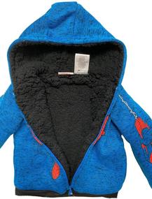 img 1 attached to Spider Man Toddler Little Sherpa Fleece