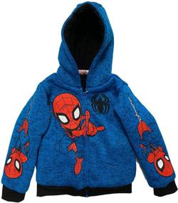 img 3 attached to Spider Man Toddler Little Sherpa Fleece
