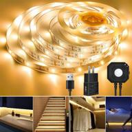 enhance your bedroom with motion activated led strip lights: 9.8ft under bed light with automatic shut-off timer for a cozy atmosphere! логотип