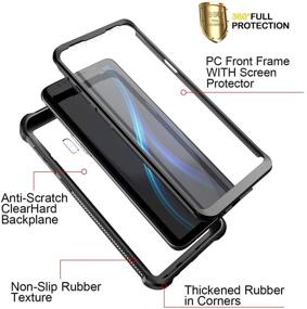 img 2 attached to Dexnor Galaxy S9 Case with Screen Protector - Black: Full Body Military-Grade Rugged 360° Protection, Shockproof, Heavy-Duty Defender for Samsung Galaxy S9