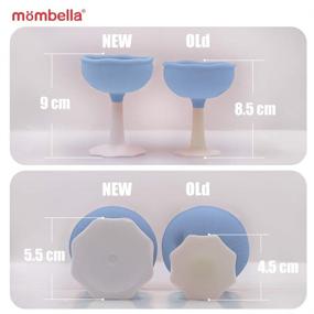 img 1 attached to 🍄 Blue Light Mombella Mimi Mushroom Pacifier Shape Skin-Like Teether Toy for Babies, 0-6 Months - Sucking Needs Support, Breast Feeding Weaning Aid, Preventing Digit Sucking