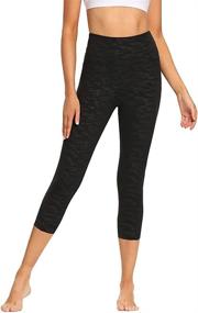 img 3 attached to GAYHAY Women's High-Waisted Capri Leggings - Soft Slim Tummy Control - Exercise Pants for Running, Cycling, Yoga, and Workout