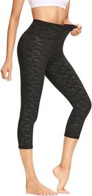 img 2 attached to GAYHAY Women's High-Waisted Capri Leggings - Soft Slim Tummy Control - Exercise Pants for Running, Cycling, Yoga, and Workout