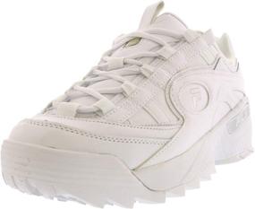 img 4 attached to Fila D Formation Synthetic White Trainers: 👟 Premium Men's Shoes with Superior Style and Comfort