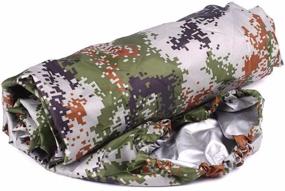 img 2 attached to 🛶 Dulcii Universal Camouflage Kayak Canoe Boat Cover: Waterproof, UV Resistant Dust Storage Shield - Fits 8.5ft to 18ft, 6 Sizes Available