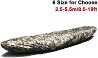 🛶 dulcii universal camouflage kayak canoe boat cover: waterproof, uv resistant dust storage shield - fits 8.5ft to 18ft, 6 sizes available logo