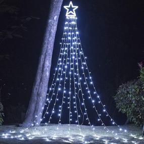 img 4 attached to Upgrade your Holiday Decor with OKURA Christmas Decoration Outdoor Star String Lights