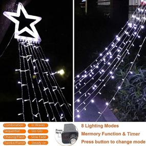 img 2 attached to Upgrade your Holiday Decor with OKURA Christmas Decoration Outdoor Star String Lights